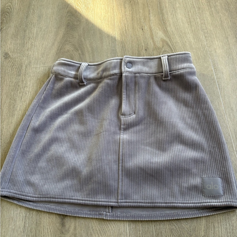 ALO Yoga Women's Gray Mini Skirt